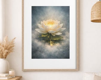 Home Decor Flower - White Lotus