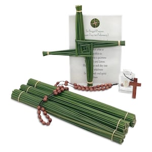 DIY KIT Irish Rushes Make Your Own St.Brigids Cross, Imbolc Cross.