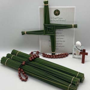 DIY KIT Irish Binsen Machen Sie Ihr eigenes St.Brigids Cross, Imbolc Cross.