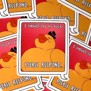 I Showed You My Duck | Hazbin Hotel Inspired Vinyl Sticker