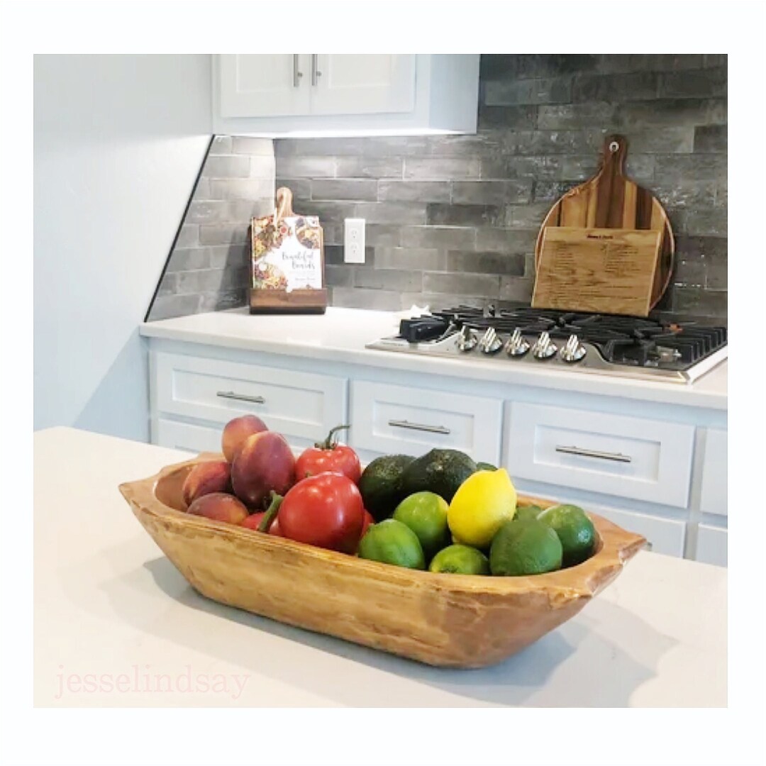 Food Safe Wood Dough Bowl Hand Carved Bread Bowl Fruit Bowl Etsy