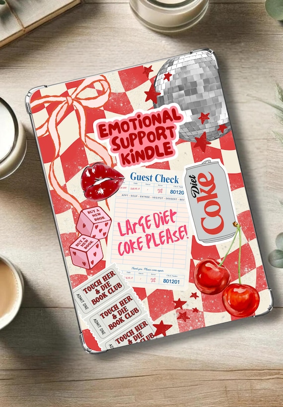 Diet Coke Aesthetic Spicy Book Club Kindle Insert for Kindle Paperwhite Digital File PNG Printable