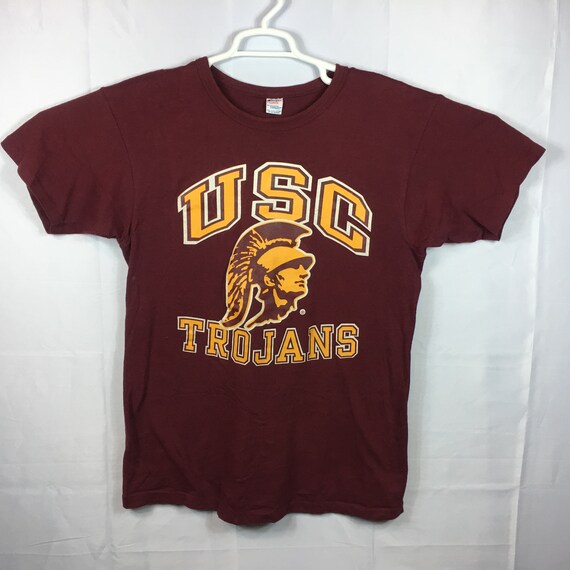 Vintage 80s Champion Large USC Trojans Tee