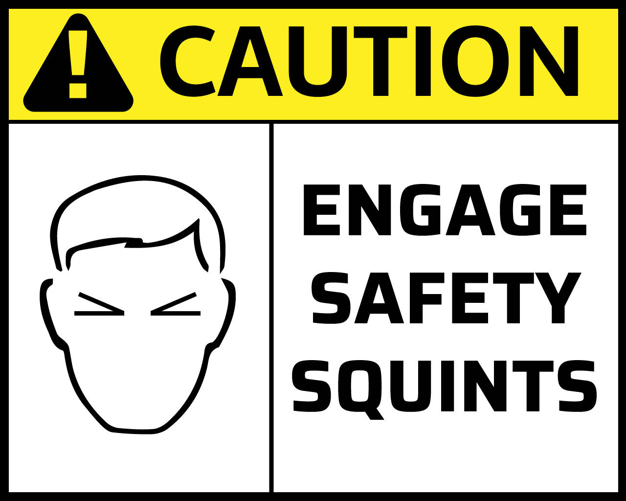 Safety Squints Sticker Etsy