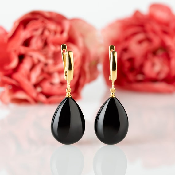 Argento Sterling E Ambra Orecchini Pendenti Moderni Stile