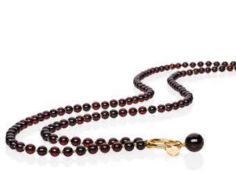 Long gold necklace CHERRY