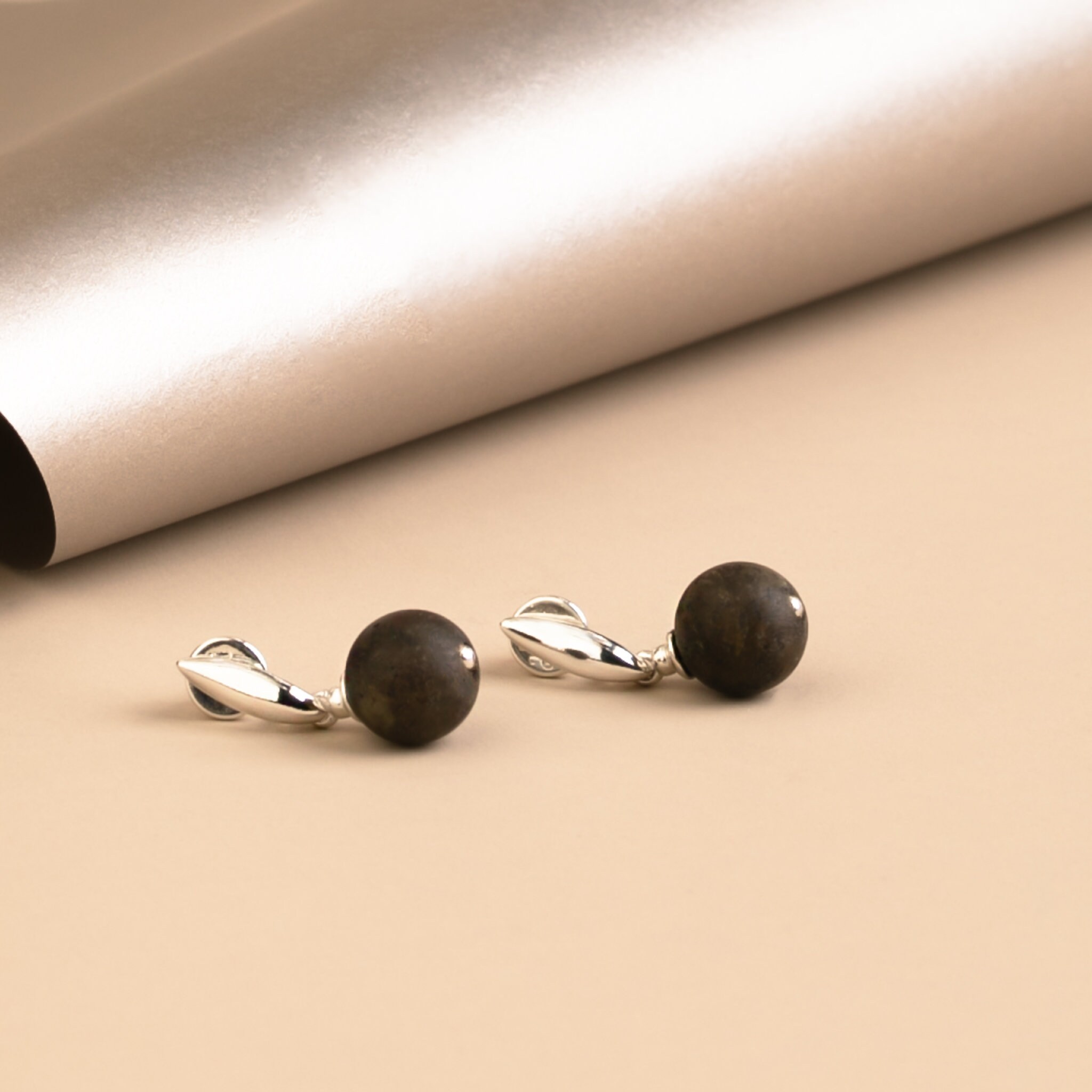 Amber drop earrings, Drop earrings black, Everyday earrings, Simple