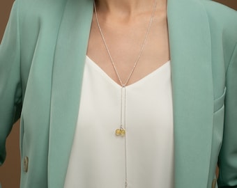 Yellow Amber Adjustable Pendant LEMON