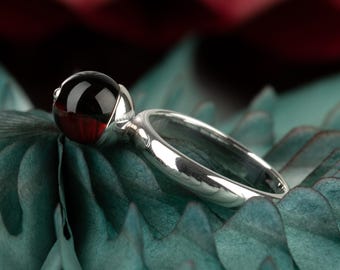 Cherry Baltic Amber Ring  MERLOT
