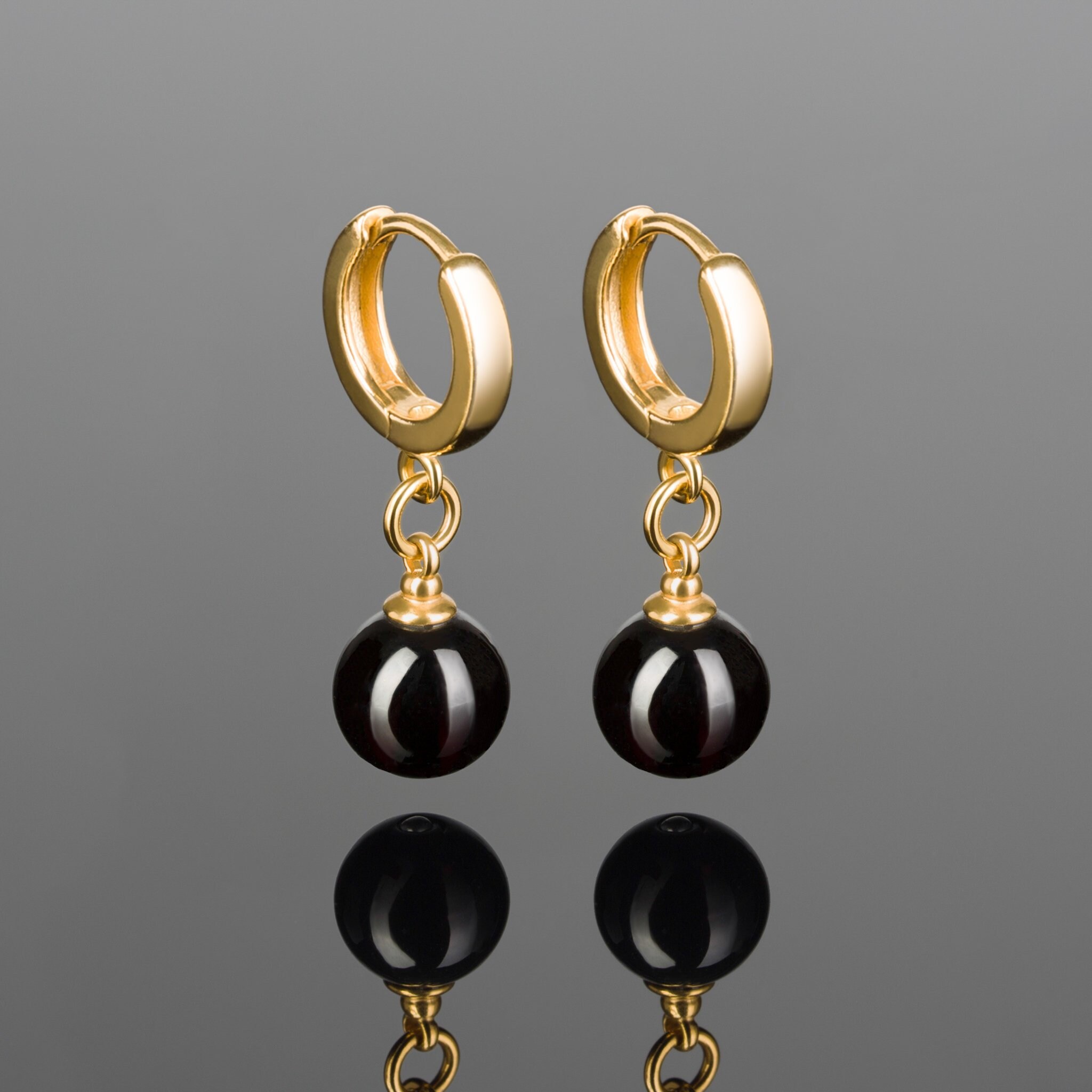 Cherry Amber Earrings Amber Drop Earring Amber Gold Etsy