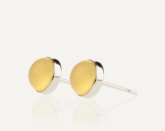 Amber Earrings for Women with Silver Studs AUREA LEMON