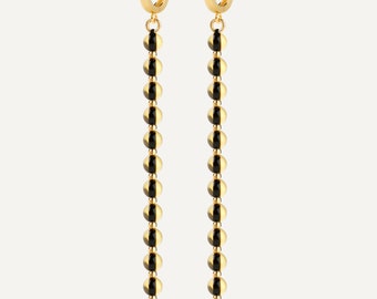 Long Amber Earrings, Long Beaded Earrings, Amber Earrings, Yellow amber earrings, Natural Baltic amber, Amber gold, Luxury Amber, Amber Gift