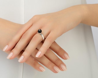Red Baltic Amber Ring  MERLOT