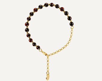 One size amber bracelet CHAIN CHERRY