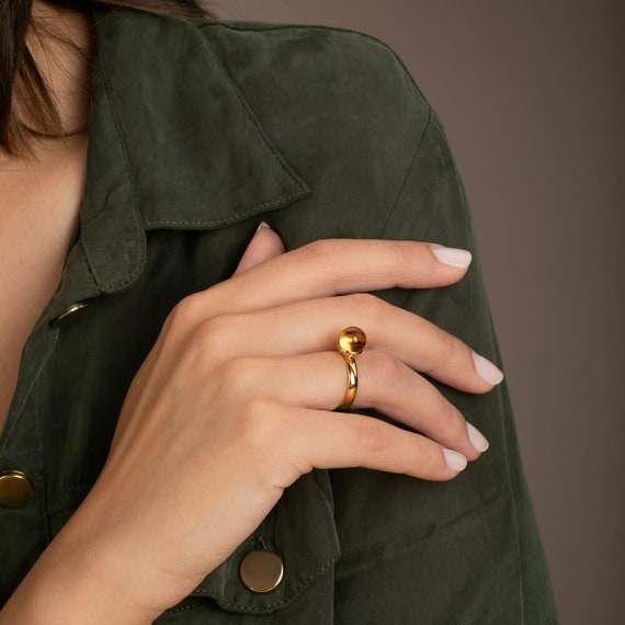 Baltic Amber Honey Yellow Ring Baltic Amber Honey Yellow Ring