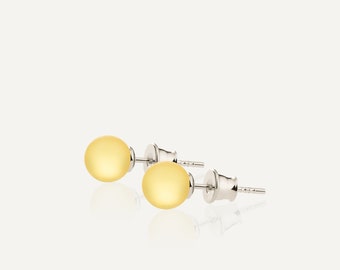 Amber Stud Earrings LEMON