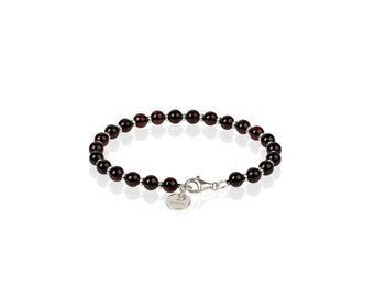 Red stone bracelet CHERRY