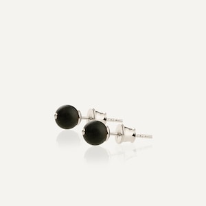 Raw Baltic Amber Stud Earrings: Sterling Silver, Earth Tones