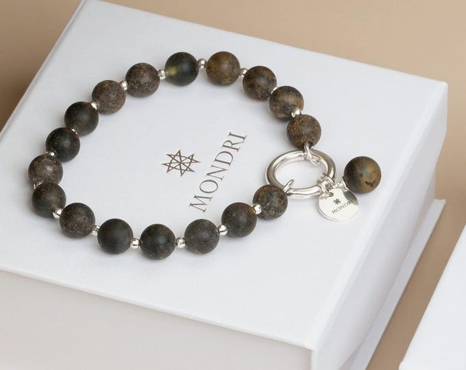 Featured listing image: Black amber bracelet NERO