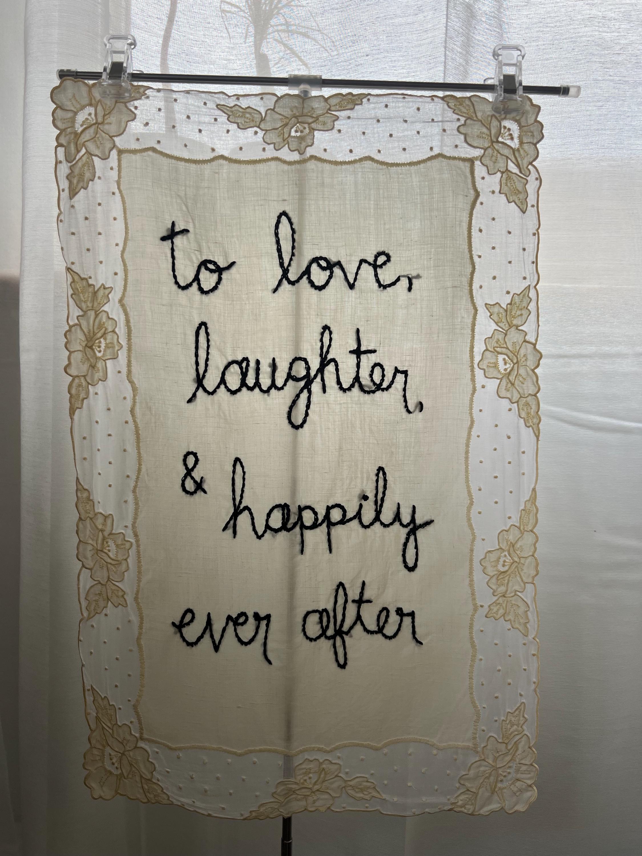 Custom Embroidered Wedding Bar Sign, Unique Thrifted Fabric - Etsy