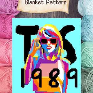 C2C Crochet Blanket Pattern, TS 1989, PDF Digital Download