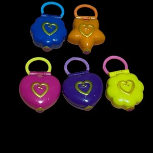 Kompakter Schlüsselanhänger, Polly Pocket Schlüsselanhänger, Polly Pocket Vintage, Retro Polly Pocket, Schlüsselanhänger für Schlüsselanhänger, Vintage Schlüsselanhänger