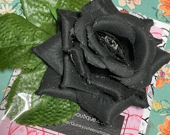 Beaupretty Haarspange Mit Rosen – Gothic-Stil, Schwarz, Ca. 16x12 Cm, Für Hochsteckfrisuren & Partys