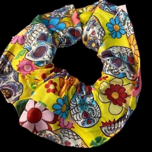 Sugar Skull Scrunchy