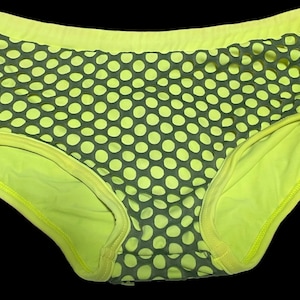 Quirky Cute: neongroene zwembroek voor heren, limoengroene en grijze netzwemshorts, herenbadkleding maat L