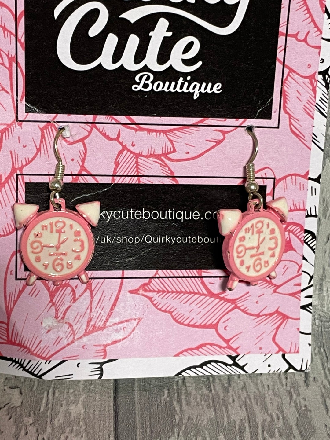 Quirky, Earrings, Clock Earrings, Charms Earrings, Time Earrings, Team