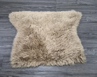Sheepskin Chair Pad | Sheepskin Stool Cover | Chair Cover |  Scandinavian Decor | Seat Pad #H21