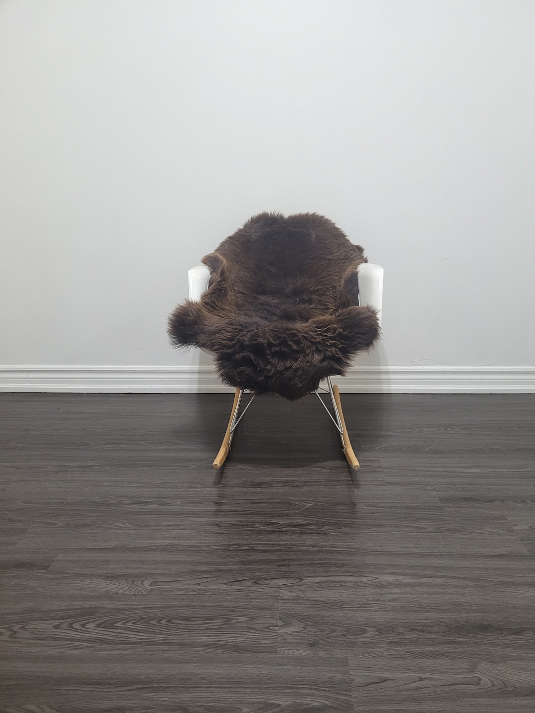 Genuine Off-White Sheepskin Rug - 2ft X 3.5ft, 100% Natural, Soft Dense Wool 13 thumbnail image