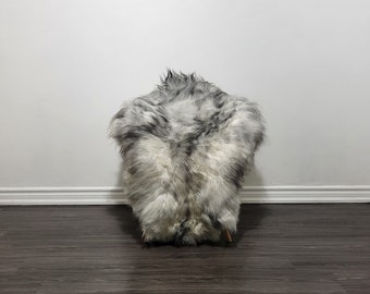 Alfombra islandesa de piel de oveja / alfombra de piel de oveja / tiro de piel de oveja / lana larga suave y sedosa #C494