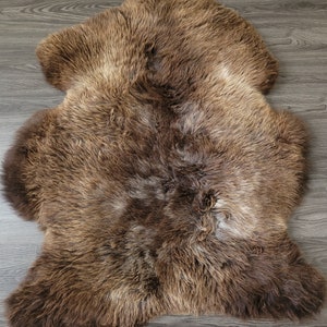 Genuine Off-White Sheepskin Rug - 2ft X 3.5ft, 100% Natural, Soft Dense Wool 3 thumbnail image
