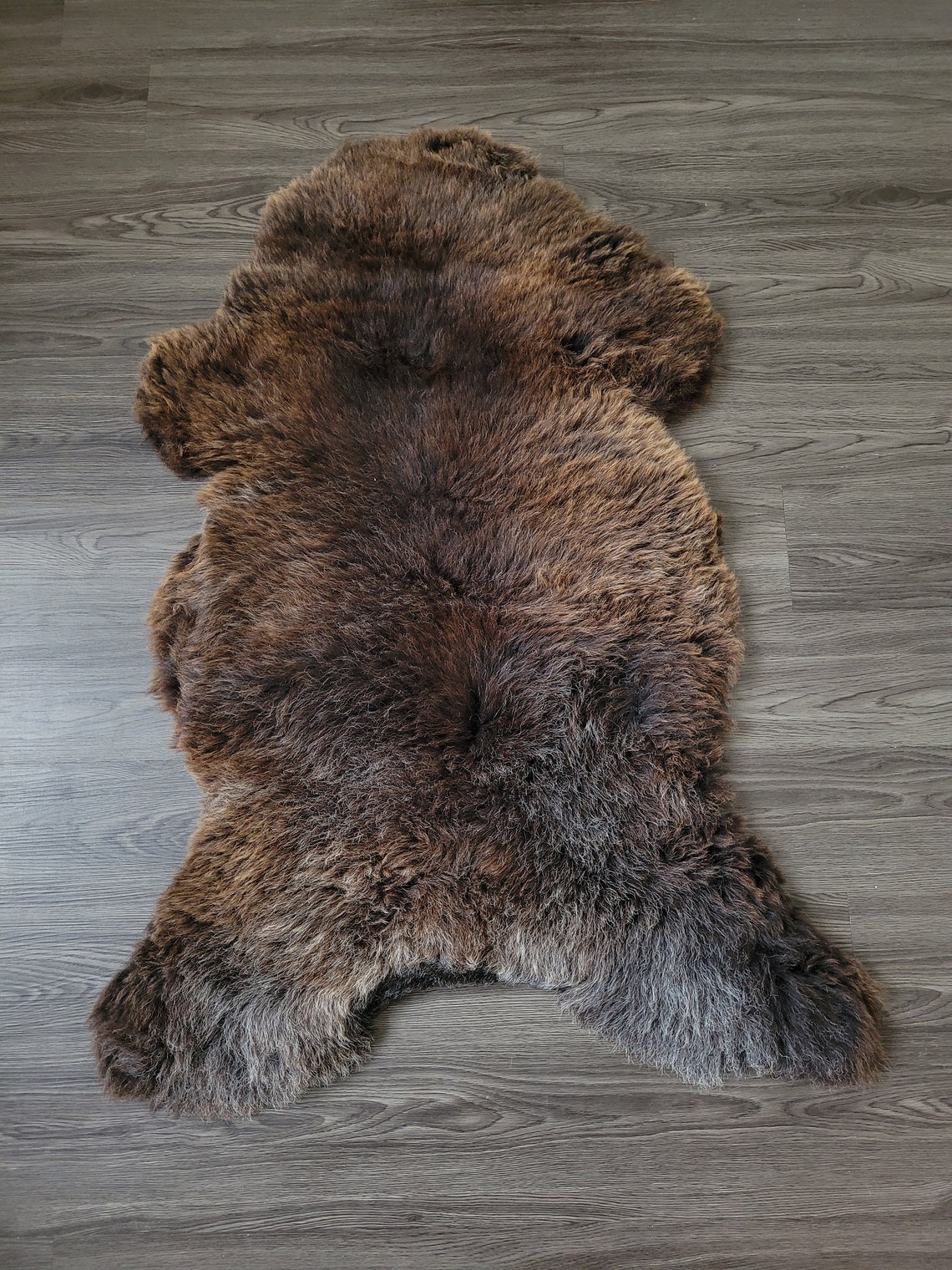 Genuine sheepskin rug soft Dense wool rare color 100 natural Etsy