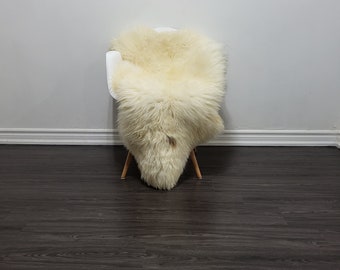Giant Sheepskin rug,Sheepskin Home Decor Rugs, Sheepskin Throw soft Dense wool rare color 100% natural #B11