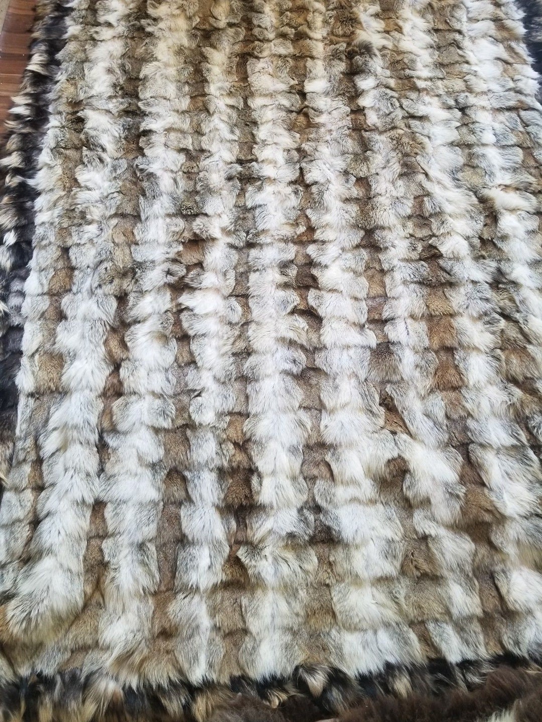 Luxury Genuine Fox Fur Throw Blanketbed Cover Throw Whole Etsy