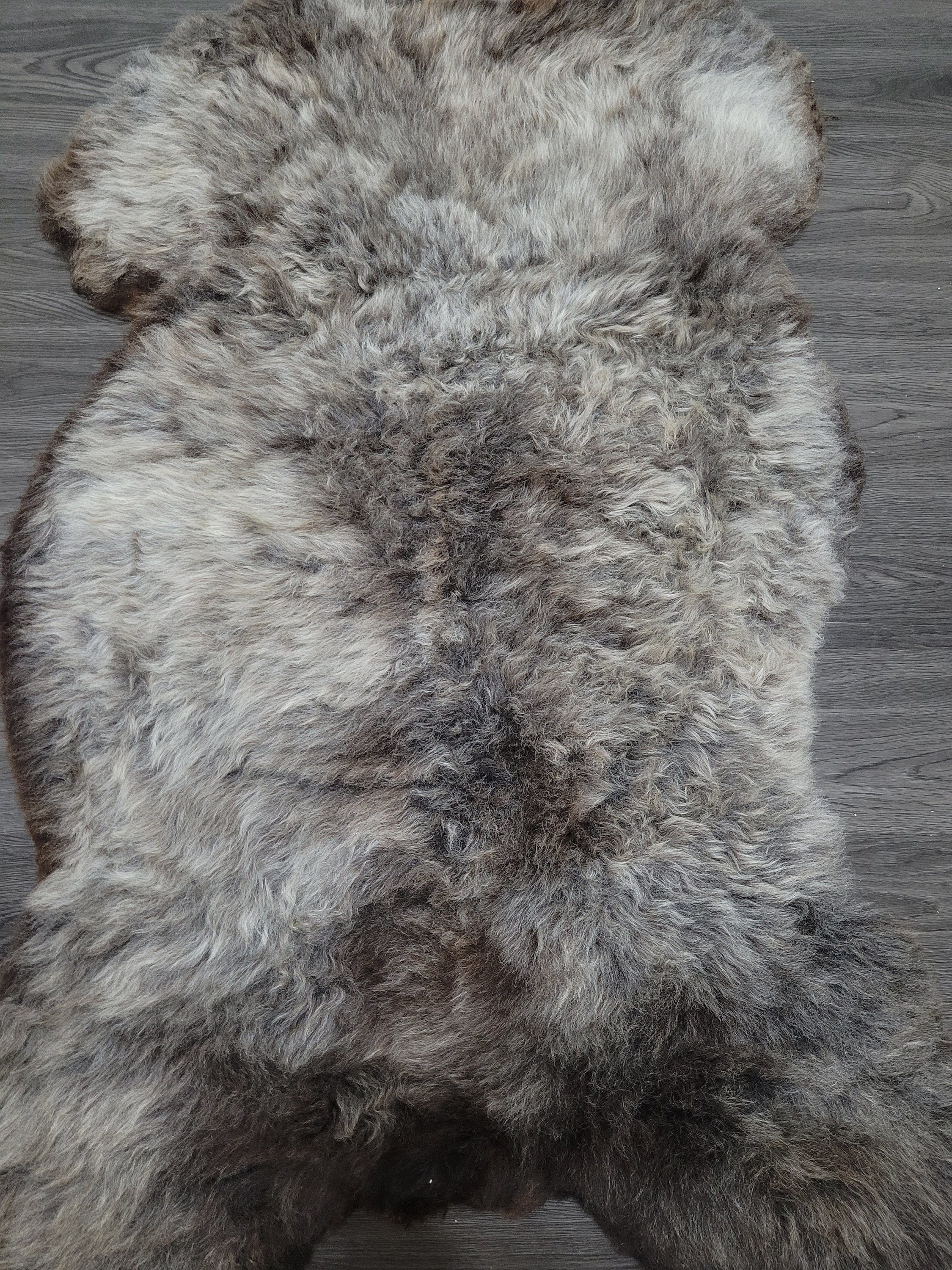 Genuine sheepskin rug soft Dense wool rare color 100 natural Etsy