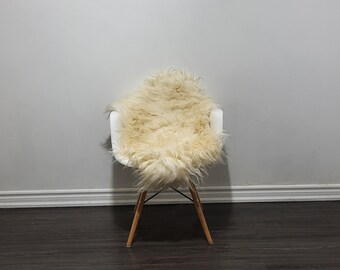 Free Genuine Icelandic sheepskin rug | sheepakin pelt | Scandinavian sheepskin rug |soft silky long wool #Z2