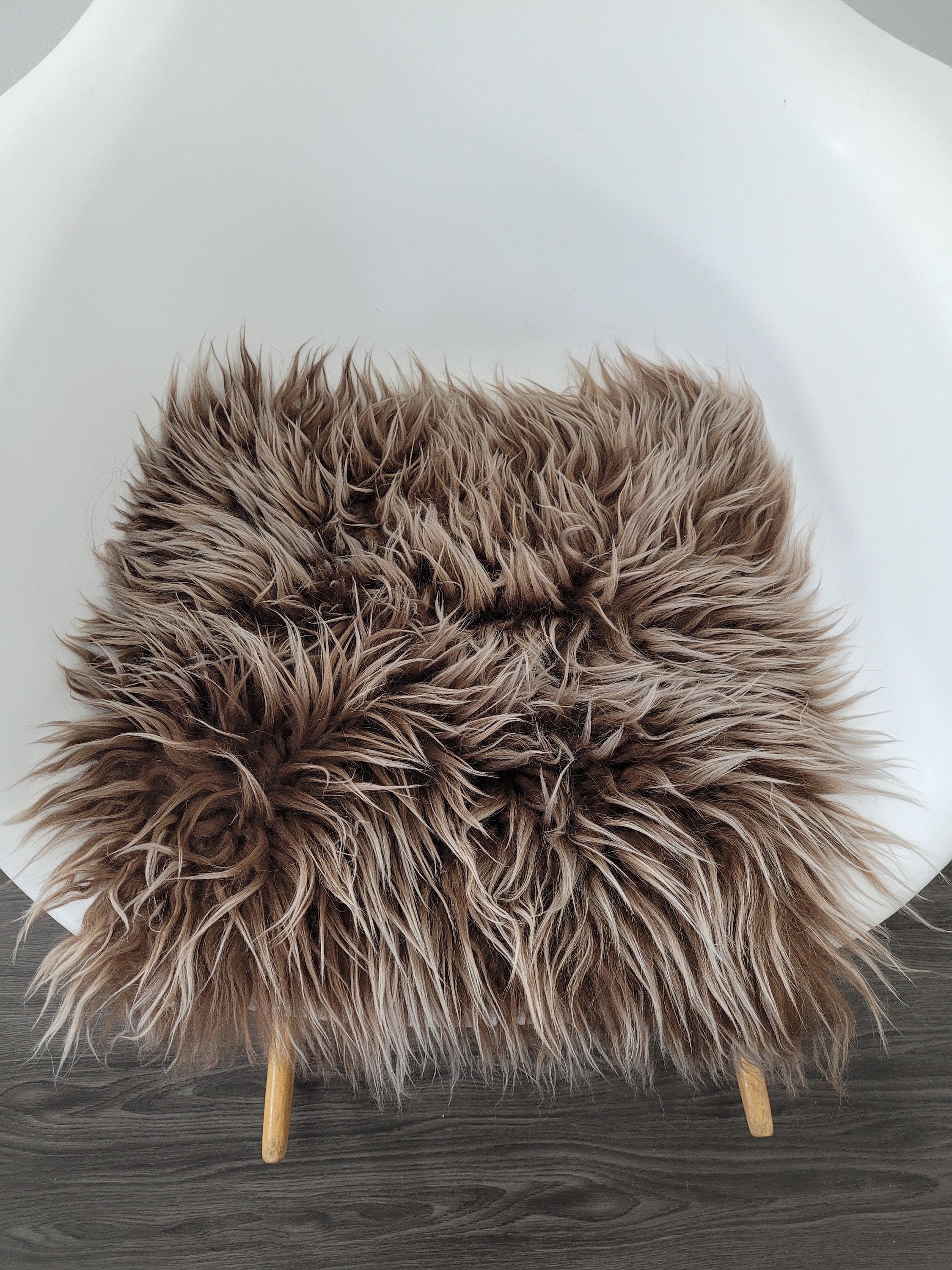 Sheepskin Chair Pad Sheepskin Stool Cover Chair Cover Etsy