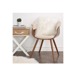 Dark Brown Double-Sided Mongolian Tibetan Lamb Fur Pillow/Cushion