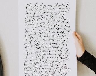 11x17 Print - The Lord is my Shepherd