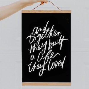 11x17 print - And Together They Built