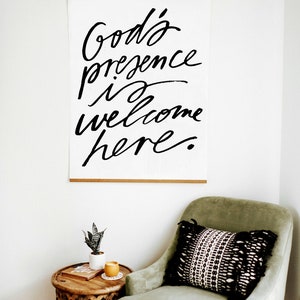 Large Poster: God&#39;s Presence Is Welcome Here