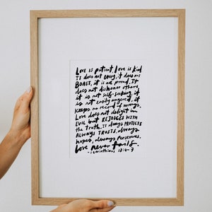 8x10 print - Love Is Patient