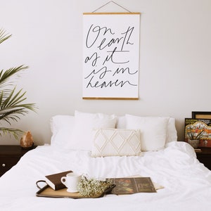 Poster: On Earth As It Is In Heaven with banner wood