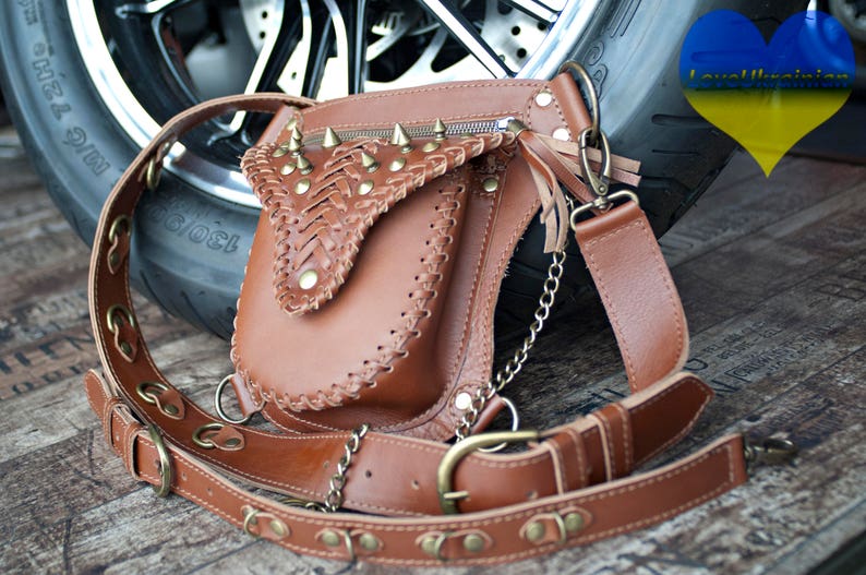 Utility Belt Leather Fanny Bag Leather Hip Pouch Festival Belt Bag Holster Bag Leather Hip Bag Leather Utility Belt Leather Waist Bag