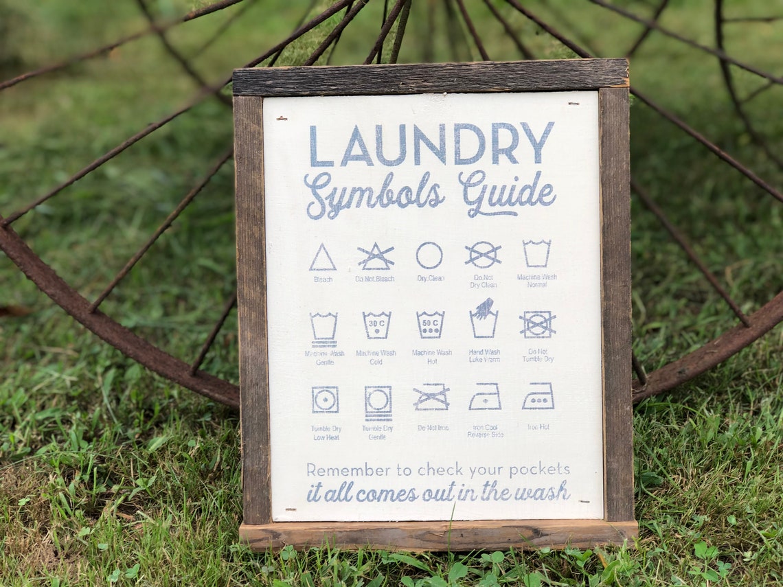 Laundry Symbol Sign laundry Room Sign Laundry Sign Laundry  Etsy
