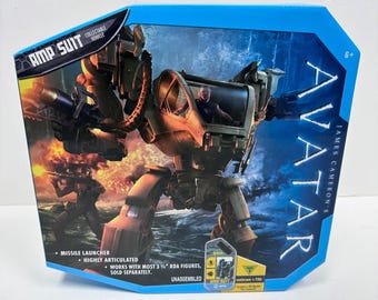 Mattel Avatar Movie Amp Suit 3.75" Scale Vehicle Set, New Sealed 2009 Fire Ash