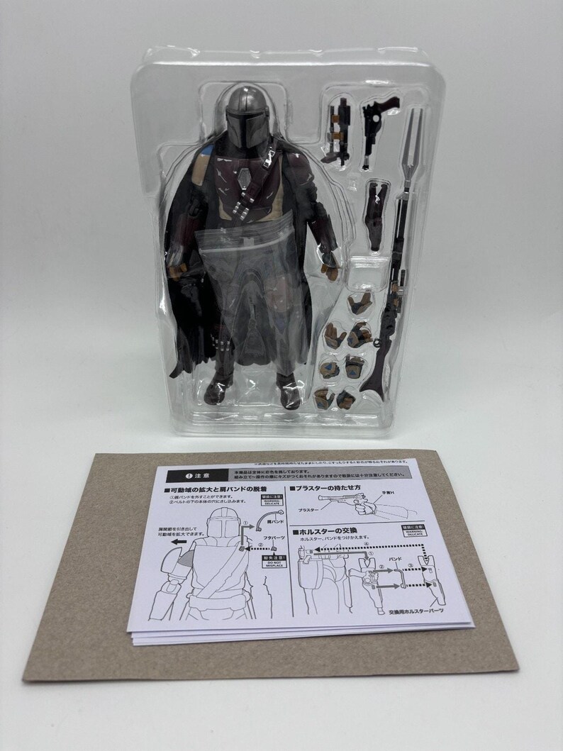 Star Wars Bandai SH Figuarts The Mandalorian Action Figure, 1/12 Scale US Seller image 5